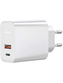 Baseus Speedy Series PPS Quick Dual Port Type-C Charger - White